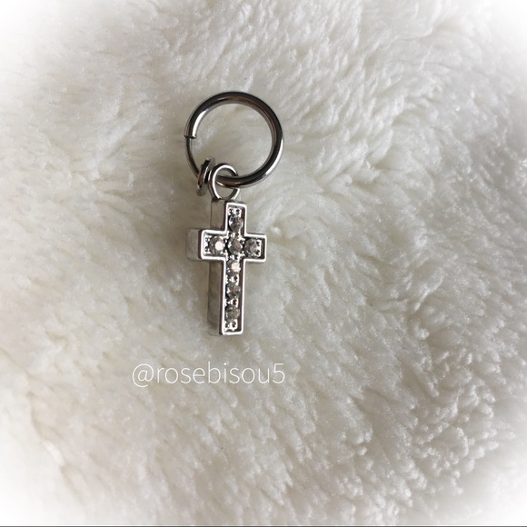 [Faux] Belly Piercing Rhinestone Cross - Picture 5 of 6